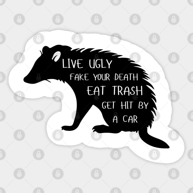 OPOSSUM QUOTES Sticker by Magnificent Butterfly
